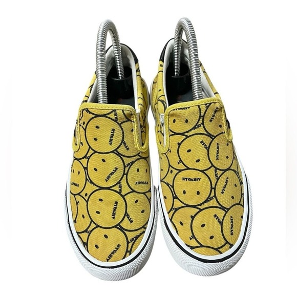 Airwalk Shoes Womens 6.5 Y2K Skater Smiley Punk Retro Grunge Sneakers Yellow - Picture 2 of 11